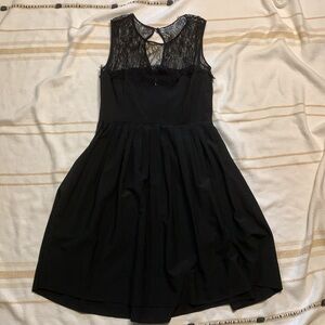 Calvin Klein Lace Detail Black Dress Size 4